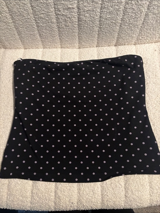 Edikted Tops - Edikted Black Polka Dot Tube Top - Women's